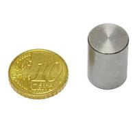 SPRINTIS 9 Unità - Magneti cilindrici con base con alloggiamento liscio 13 mm, AlNiCo, acciaio, argento