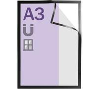 SPRINTIS Schenk GmbH & Co. KG 1 Unità - Cornice magnetica A3 Window Frame nero, PVC rigido