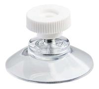 SPRINTIS Schenk GmbH & Co. KG 1 Unità - Ventose con dado zingrinato dado zigrinato in plastica bianca 30 mm M4, 6 mm di lunghezza, PVC morbido, trasparente