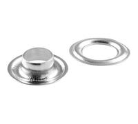 SPRINTIS Schenk GmbH & Co. KG 100 Unità - Occhielli per teloni inossidabili, autoperforanti, ottone argento Occhielli tondi #2 (⌀ 9,2 mm), in ottone