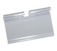 SPRINTIS Schenk GmbH & Co. KG 100 Unità - Porta prezzi per ganci broche 39 mm 75 mm, PVC, trasparente