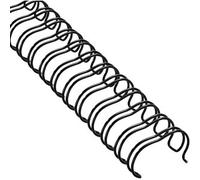 SPRINTIS Schenk GmbH & Co. KG 100 Unità - Spirali metalliche 3:1, A4 nero 14,3 mm (9/16"), Plastica, acciaio