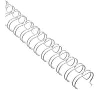 SPRINTIS Schenk GmbH & Co. KG 100 Unità - Spirali metalliche 3:1, A5 bianco 6,9 mm (1/4"), Plastica, acciaio