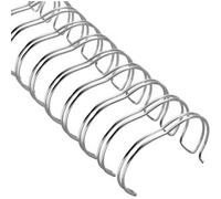 SPRINTIS Schenk GmbH & Co. KG 100 Unità - Spirali metalliche, passo 2:1, A4 argento 22,0 mm (7/8"), Plastica, acciaio