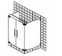 SPRINZ Achat R Plus cabine en U sur mesure avec portes battantes, dimensions jusqu'à : 900x900x2000mm, AR19.1CHS, AR19.1CHS, Cabine doccia: Parti di montaggio: Cromo, tipo di vetro: cristallo chiaro c