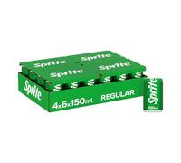 Sprite - Bevanda Analcolica Frizzante, Gusto Lemon-Lime, Naturalmente Rinfrescante, Lattine in Alluminio 100% Riciclabile - Confezione da 24 Lattine da 150 ml