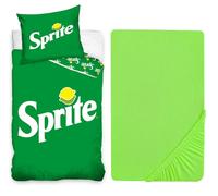 Sprite Set Letto Singolo Copripiumino 160x200cm,Federa ,Lenzuola cAngoli Cotone