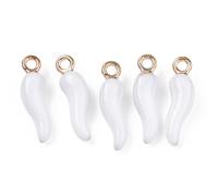 Spritewelry 100 ciondoli in lega smaltata a forma di peperoncino rosso, accessori per gioielli, bracciali, orecchini, collane, fai da te, foro: 2 mm, Mixed, Ottone, Nessuna pietra preziosa