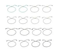 Spritewelry 16 braccialetti intrecciati regolabili da donna in macramè bohémien, in cotone macramè, braccialetti dell'amicizia per la creazione di gioielli fai da te