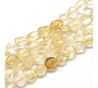 Spritewelry 30 ~ 45 pezzi/filo di citrino naturale 8-15 mm pietre preziose curative ovali perline sfuse per la creazione di gioielli e braccialetti fai da te foro: 1 mm