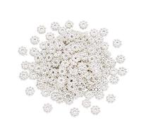 Spritewelry 300pcs 5mm lega margherita fiore distanziatore perline colore argento placcato per braccialetto fai da te collana orecchino gioielli che fanno forniture 5x1.5mm, foro: 1mm