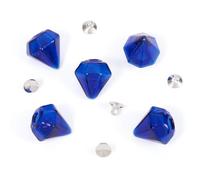 Spritewelry 5 ciondoli vuoti a forma di bottiglia dei desideri in vetro con diamante, con tappo a gancio, per orecchini, collane e gioielli fai da te, Vetro
