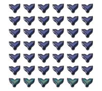 Spritewelry 50 perline che cambiano l'umore, in cristallo, a forma di coda di sirena, rilevamento della temperatura, per gioielli fai da te, collane, bracciali, orecchini, creazione di gioielli