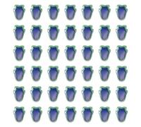 Spritewelry 50 perline in cristallo che cambiano l'umore, a forma di tulipano, a forma di fiore, con rilevamento della temperatura, che cambia colore, distanziatori per collane fai da te, creazione di