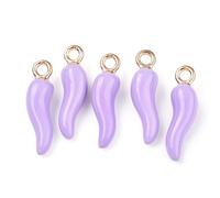 Spritewelry - Confezione di 100 ciondoli a forma di peperoncino in lega smaltata, per braccialetti, orecchini, collane, hobbistica, foro: 2 mm, Mixed, Ottone, Nessuna pietra preziosa