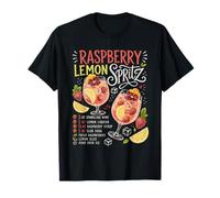 Spritz al Limone e Lampone Ricetta Bartender Art Maglietta