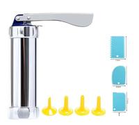 Spritz Cookie Press Set, Cookie Press con Dischi e Ugelli per glassa in plastica, Cottura per le vacanze e dolcetti per tutti i giorni, Forniture essenziali per la cottura