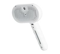 Spritz Defur Comb for Dogs - Steam-powered Grooming Brush, 35 ml Tank Steamy Cat Brush USB Rechargeable and Release Button, Dog Shedding Comb, Long Ergonomic Handle Hair Remover & Pet Supplies for