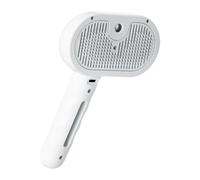 Spritz Defur Comb | Spazzola arrotondata per gatti | Selff Cleaning Slicker Dog Brush | Spazzola per peli di gatto per toelettatura | Spazzole per gatti ricaricabili USB per gatti da interni | Pettine