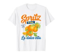 Spritz o'clock Italia Vintage Aperitivo Cocktail Maglietta