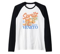 Spritz Veneto dal 1919 Italia Vintage Cocktail Vino Arancio Maglia con Maniche Raglan