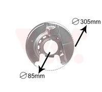 Spritzblech Ankerblech Davanti Destra Per BMW 3er Cabriolet E30