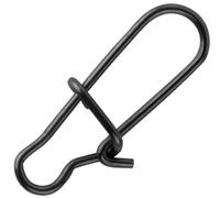 Spro - Matt Black Easy Snap - Moschettone/gancio/snap per la pesca spinning, gancio terminale/girella al luccio/pesca /portata/contenuto della confezione: T. 2 11 kg 20 pezzi