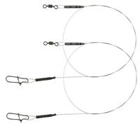 Spro Matt Black Leader 1 x 19-2 - Filo in acciaio per la pesca del luccio, per la pesca a spinning di luccio e luccioperca, lunghezza / diametro / portata: 25 cm / 0,50 mm / 14 kg - 30b