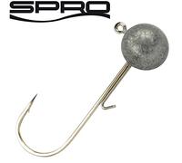 Spro Round Jighead Jig 22 - Ganci per pesciolini in gomma, per esche in gomma, per jig & shads, testa in piombo, teste in piombo, Gr. 1/0 / 18g / 3 Stück