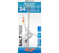 SPRO Salt Rig 24 - Pesci piatti con boom in metallo, lunghezza 150 cm, cavo principale 0,60 mm, gancio Aberdeen, 3 bracci laterali per pesca in mare (2)