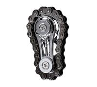 Sprocket Chain Fidget Toy - 2.36in Pocket Stress Spinner | Chain Gear Spinner Fidget - portable finger stress relief gadget for adults teens desk travel boredom use