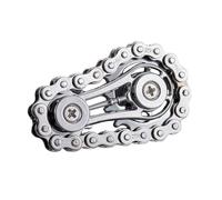 Sprocket Chain Fidget Toy - 2.36in Pocket Stress Spinner | Chain Gear Spinner Fidget - portable finger stress relief gadget for adults teens desk travel boredom use