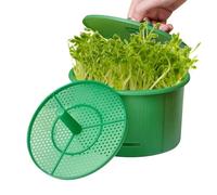 Sprouter Tray, Breathable Seed Sprouting Container, Large Capacity Double Layer Mesh, Seedling Starter Greens Propagator Kit for Fast Germination Growth System Grass Beans Garden, Medium to Large