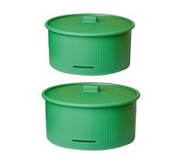 Sprouter Tray Seed Kit, Large Capacity Germination Box System, 18.5×16.5×12cm Double Layer Mesh Grow Container, Seedling Starter Propagator Set, Bean Grass Indoor Garden Farming Home Outdoor Use Tool