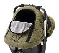 Sprouterie - Coprisedile per auto per bambini, impermeabile, per la stagione fredda, con cerniera, antivento, universale, caldo e accogliente, per bambino e bambina, colore: cachi