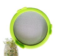 Sprouting Jar Lid - Fine Mesh Ventilated Seed Germination Accessory, PP Stainless Steel | Kitchen Vegetable Growing Kit Healthy Fresh Sprouts Home DIY Gardening Educational Tool Fun Family Activity Co