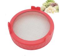 Sprouting Jar Lid - Fine Mesh Ventilated Seed Germination Accessory, PP Stainless Steel | Kitchen Vegetable Growing Kit Healthy Fresh Sprouts Home DIY Gardening Educational Tool Fun Family Activity Co