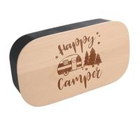 Spruchreif Contenitore per il pranzo con tagliere per la colazione inciso, contenitore per il pranzo, in plastica, contenitore per il pranzo, contenitore per la colazione, contenitore per il pane,