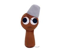 Sprunki Plushies Merch,Sprunki Plush Toys,Soft Stuffed Animal Pillow Figure Doll Christmas Birthday Gifts for Adult Kids (Dark Brown)