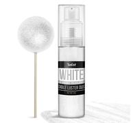 Spruzza Glitter Commestibili, 20g Bianco Paillettes per Alimenti Commestibili Decorazioni Torte, Cocktail, Bevande, Spray con Paillettes - Color in Polvere in Polvere, Caramelle, Glassa