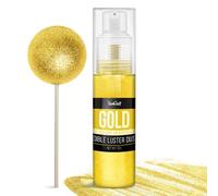 Spruzza Glitter Commestibili, 20g Oro Paillettes per Alimenti Commestibili Decorazioni Torte, Cocktail, Bevande, Spray con Paillettes - Color in Polvere in Polvere, Caramelle, Glassa