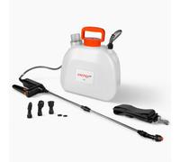 Spruzzatore a Batteria 8L - Pompa Irroratrice a Batteria Ioni di Litio 7,4V, USB-C, Lancia Telescopica e 4 Ugelli - Nebulizzatore Giardino per Piante di Dnipro-M