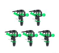 Spruzzatore a impatto 5 pezzi, testa spruzzatrice con ugelli, irrigatori regolabili da 0 a per 360 gradi per prato da giardino