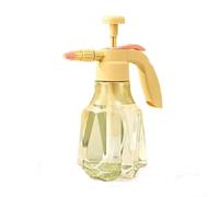 Spruzzatore a pompa portatile da 1,5 l, per applicazioni da giardino e per la casa, con impostazioni dell'ugello regolabile per modelli di getto a nebbia e getto d'acqua (giallo)