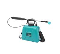 Spruzzatore a pressione a batteria da 5 litri, zaino da giardino, con lancia e 2 ugelli, siringa da giardino portatile con tracolla regolabile, per irrigazione, concimazione, siringa per erbacce,