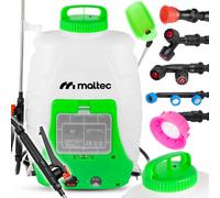 Spruzzatore a pressione a batteria MalTec siringa posteriore 18 L per fertili...