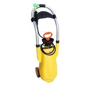 Spruzzatore a pressione con carrello, spruzzatore con pompa da giardino da 16 litri, spruzzatore da giardino con ruote, strumenti for la pulizia e l'irrigazione con ugelli a 2 modalità(Yellow,16L)