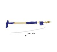Spruzzatore a pressione manuale in rame e acciaio inossidabile, asta di spruzzo con tubo flessibile, bacchetta per irrigazione delicata per piante e bottiglie da giardino, ugello (Doppia testa)