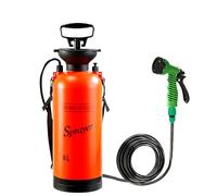 Spruzzatore a pressione per campeggio, doccia, portatile, per la protezione delle piante, 5/8 l, per irrigazione dei fiori, lavaggio auto, piccola doccia da viaggio