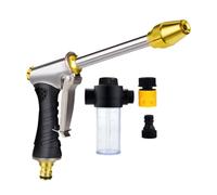 Spruzzatore a pressione per prato, set di lavaggio per cannone in schiuma a | Set di spruzzatori d'acqua ad alta pressione con ugello rotante regolabile e cannone a schiuma per lavare auto, irrigare prat